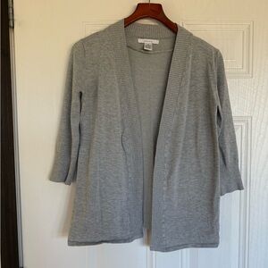 2 for $20 sale: Grace gray open boxy layering lightweight cardigan sweater - XS